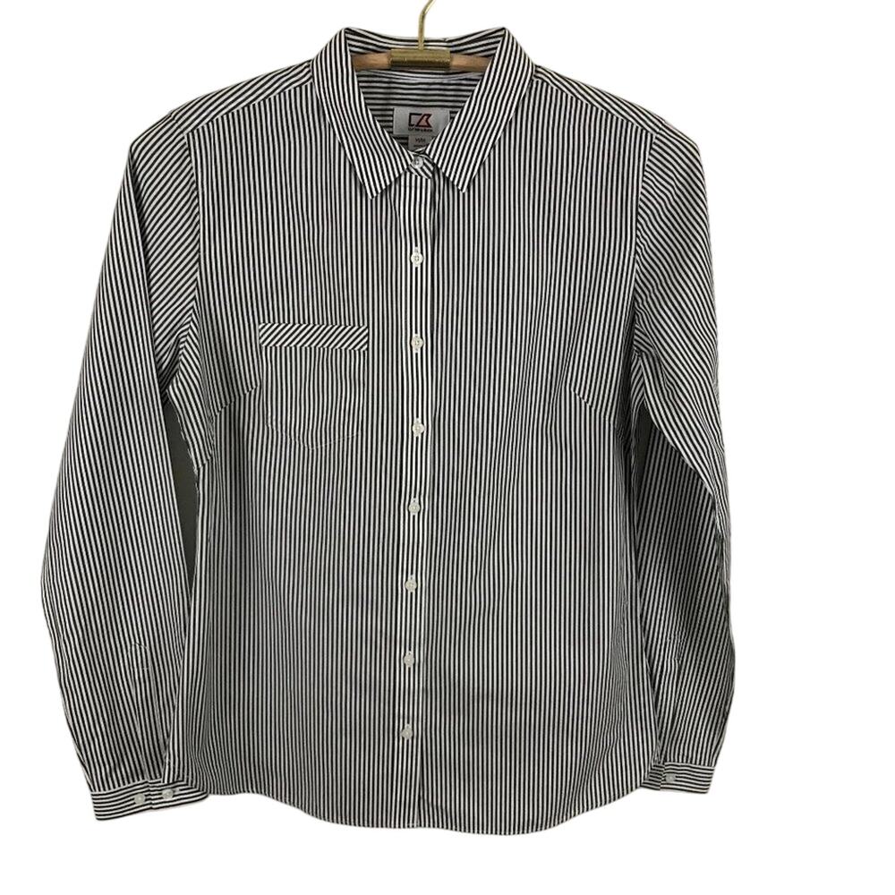 Cutter & Buck Stripe Blouse SZ Medium
